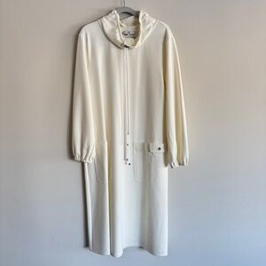 Tibi Funnel Neck Scuba Jersey Dress